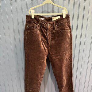 AG The Stevie Velvet High-Rise Skinny Jeans